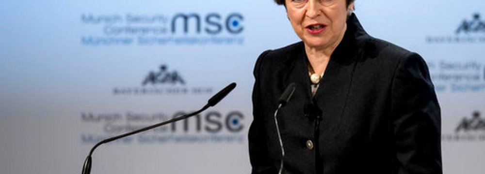 May Calls for Security Treaty With EU by End of 2019