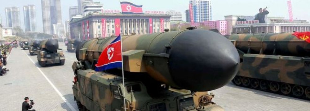 North Korea hopes its military arsenal will be a deterrent against the US.