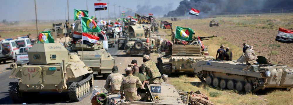 Mass army defections following the IS seizure of Mosul in 2014 gave thereafter the PMF a crucial role  in the fight against the Islamic State.