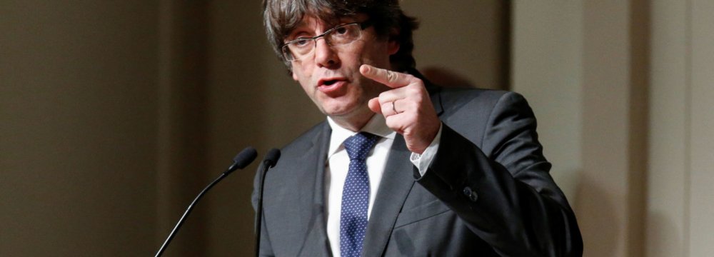 Puigdemont Says Can Govern Catalonia From Belgium