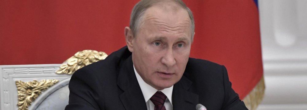 The Russian president says his country cannot remain mute to the Korean crisis  as it has a border with North Korea.