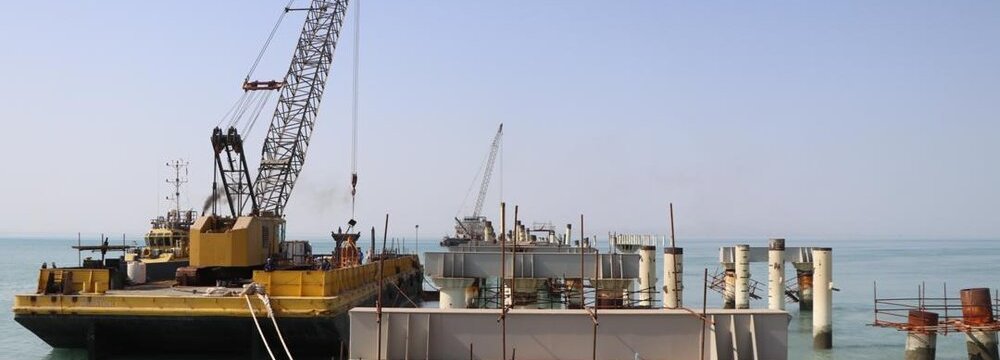 Oil Jetty in Qeshm Near Completion