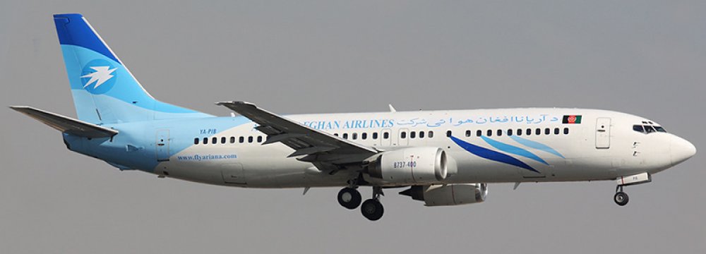Afghan Planes Use Iranian Airspace for India Flights