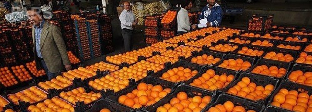 30,000 Tons of Citrus Stocked for Norouz Holidays