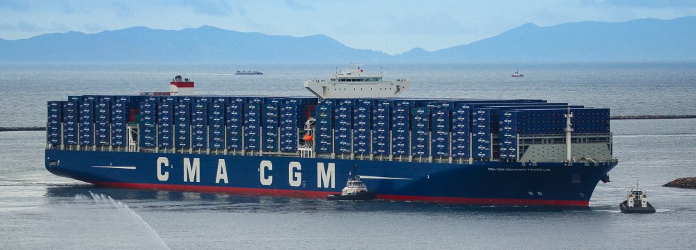 French shipping giant CMA CGM announced the resumption of CIMEX 9 service from China to Iran last month.