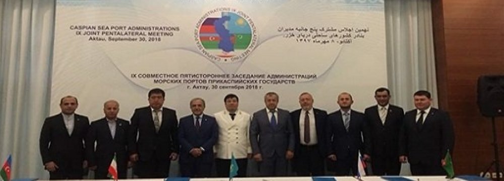 Caspian Port Directors Conclude Talks in Aktau 