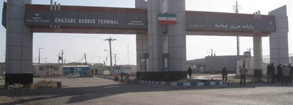 Chazzabeh Border Terminal’s Exports to Iraq at $44m 