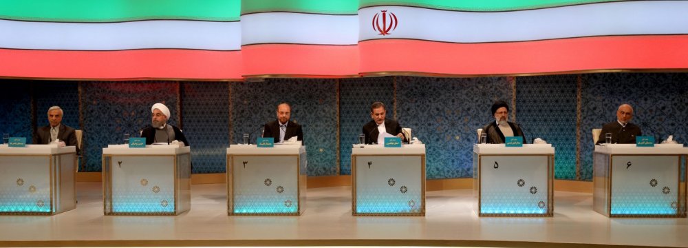Rouhani’s Rivals Making Pledges Iran Cannot Afford
