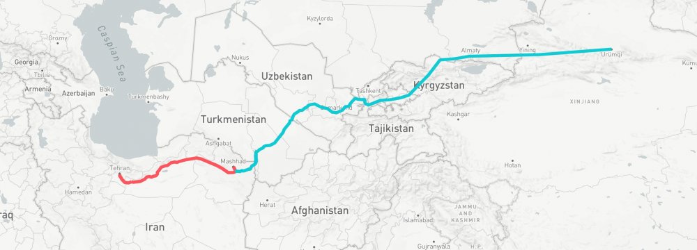 The New Silk Road would become a tailwind for the transport of goods and energy between Iran and China, which have set a long-term bilateral trade target of $600 billion/year.