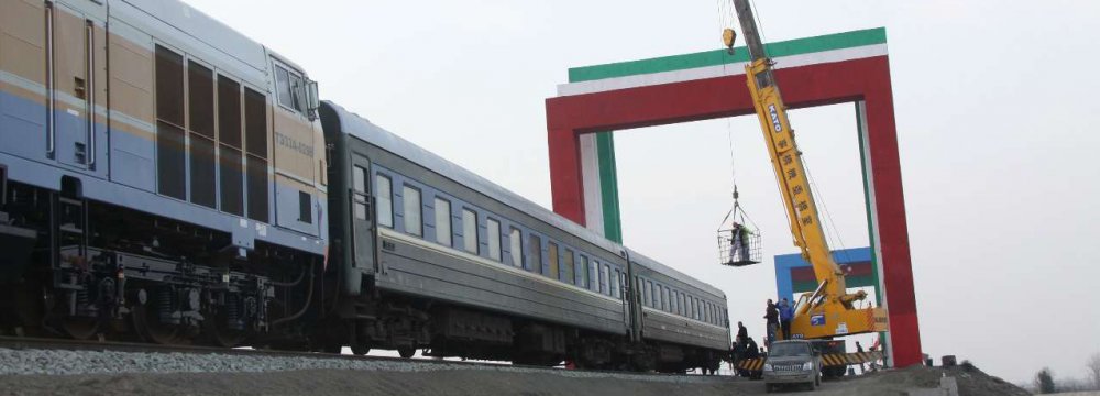 The completed section of Astara-Astara Railroad was tested in March 2017 after a train set off on a maiden journey from Azerbaijan.