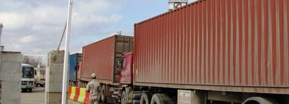 Exports From Golestan Border Crossings at $112m Last Year