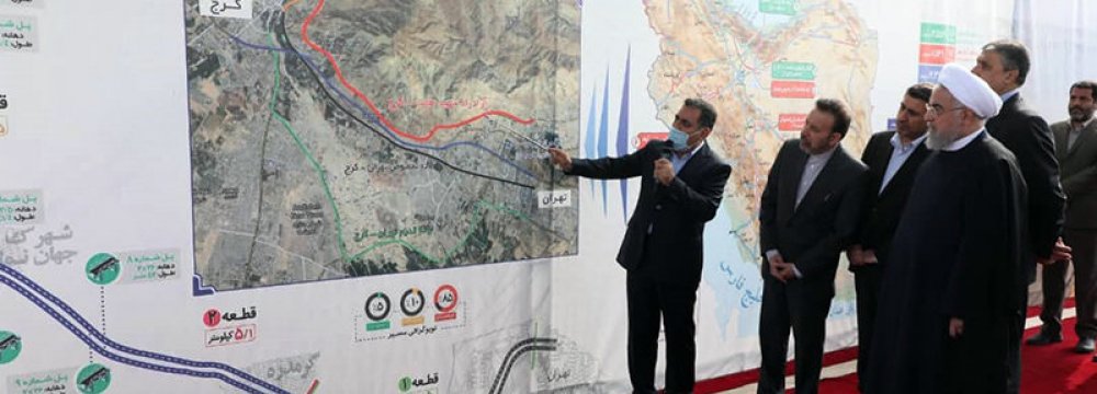 Sections of Tehran-Karaj Freeway Project Inaugurated