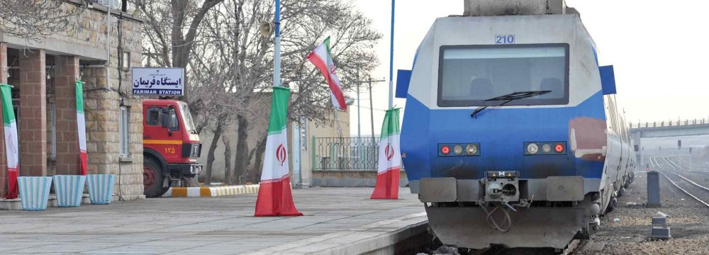 Railroad officials intend to transport 35 million passengers via the Tehran-Mashahd line annually after the electrification project is completed.