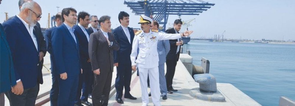 Karachi Port Trust Chairman Admiral Jamil Akhtar briefed the Iranian delegation about facilities and avenues available at the Deepwater Container Port for private investment.