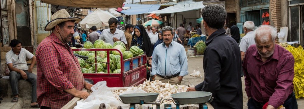 A local market in the city of Neishabour in the northeastern Khorasan Razavi Province