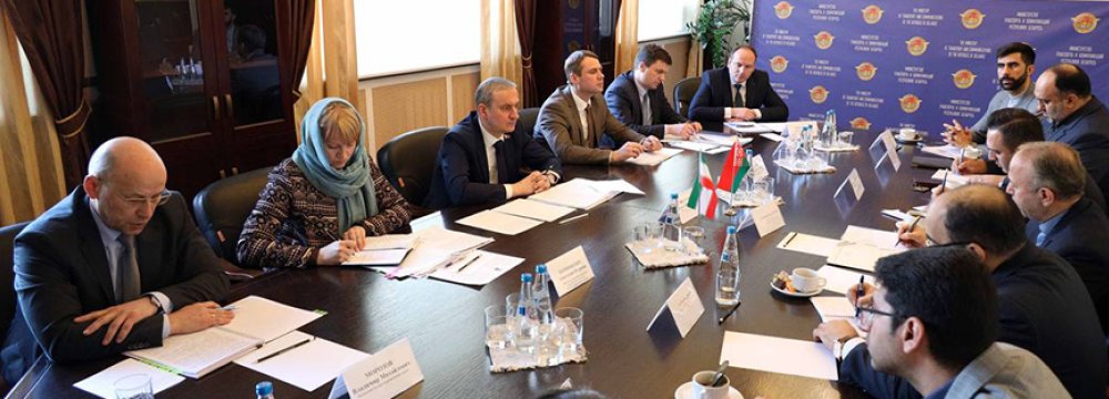 Iran, Belarus Discuss Transportation Ties
