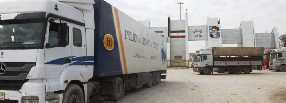 Strong Rise in Exports to Iraq via Parvizkhan Border
