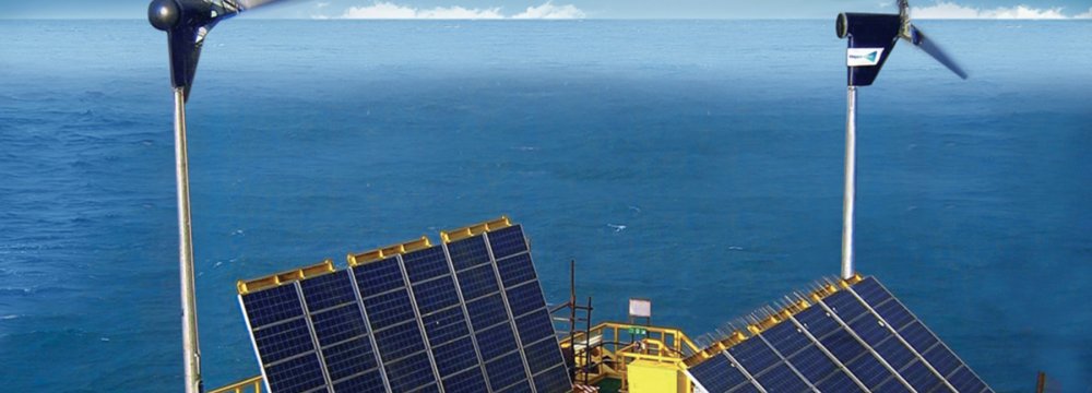 Hybrid Solar, Wind Plant Launched in Mazandaran