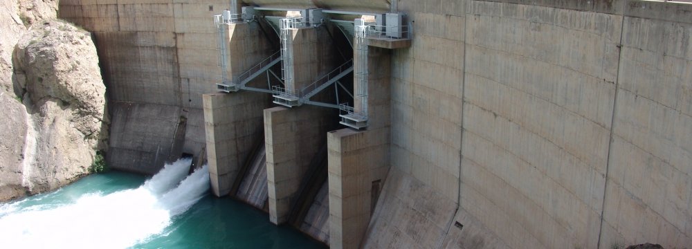 Amir Kabir Dam in Karaj, Alborz Province, supplies water to Tehran that is 63 km away.