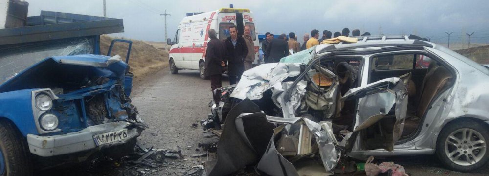 Road accidents are the second leading cause of death in Iran, after cardiovascular diseases.