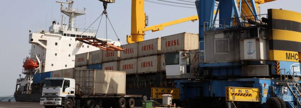 Iran’s total non-oil exports during the seven months to  Oct. 22 stood at over $24 billion, down by around 4% compared with last year’s corresponding period.