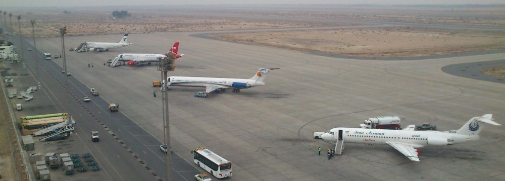 Isfahan International Airport, in the central metropolis of Isfahan, is a popular destination among domestic and international travelers.