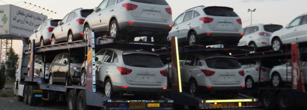 Iran Auto Imports Grow 54% over  