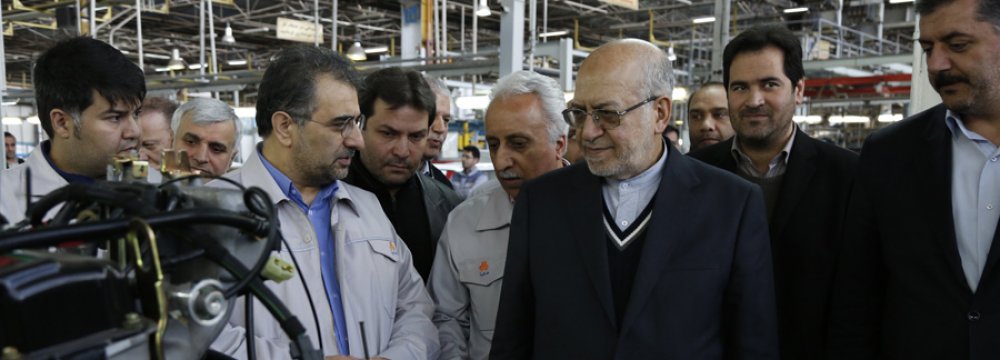 (Second R) Mohammad Reza Nematzadeh  during a recent visit to Zamyad.