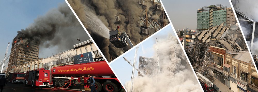 Dozens Feared Dead in Tehran Plasco Building Fire, Collapse