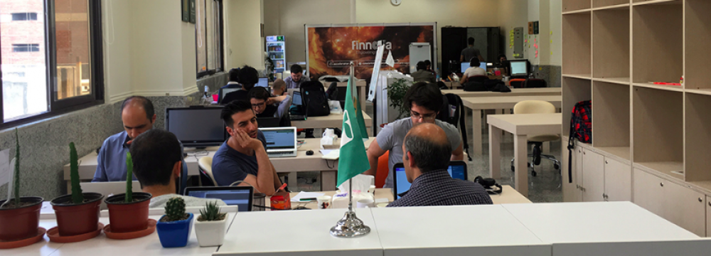 Finnova co-working space in Tehran.