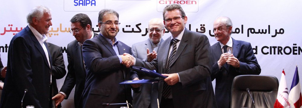SAIPA and Citroen signed a joint production deal in July 2016. (File Photo)