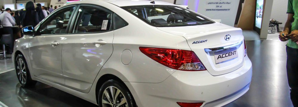The locally-assembled Accent is priced at 1.07 billion rials ($24,800).