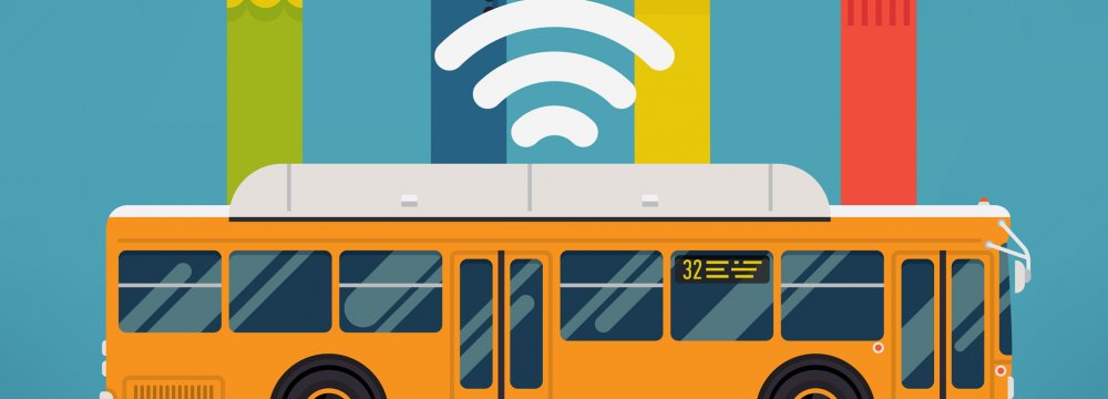 In addition to Internet and digital libraries, LCD display systems will be installed on the public buses.