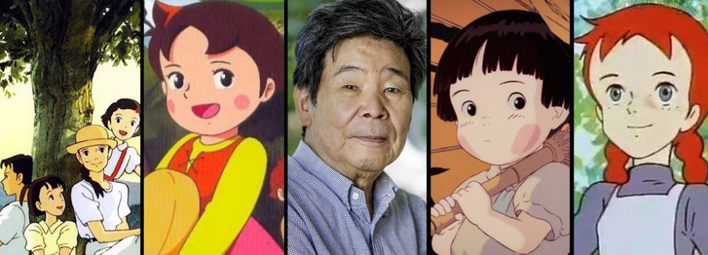 Isao Takahata and some of the animations he created.