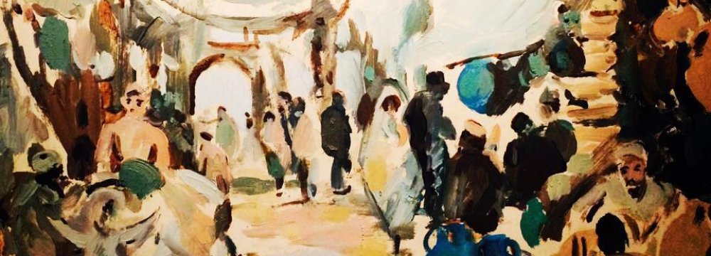 Iranian-Armenian Painter Showing Impressionist Works