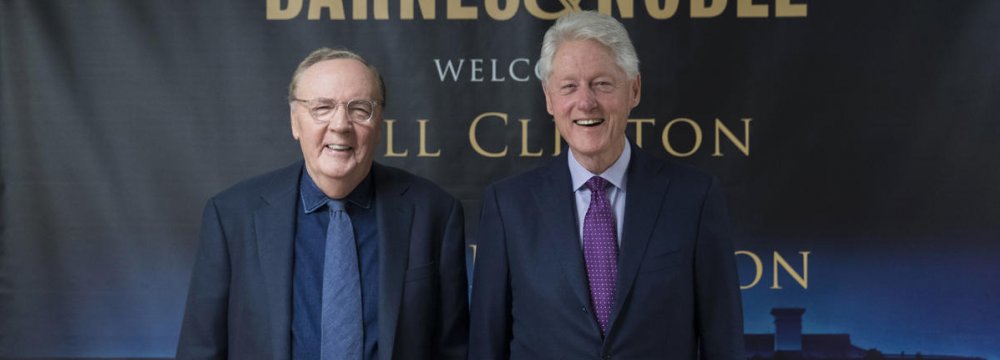 Bill Clinton (R) and James Patterson