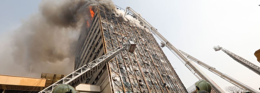 The low budget allocated to the Firefighting Department is said to be one of the reasons behind the Plasco Building collapse