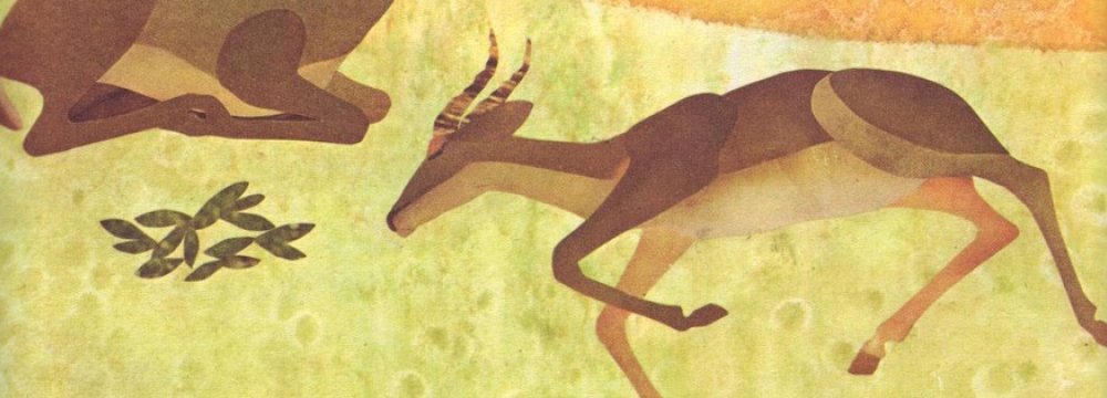 An illustrations from ‘Long-Necked Deer’