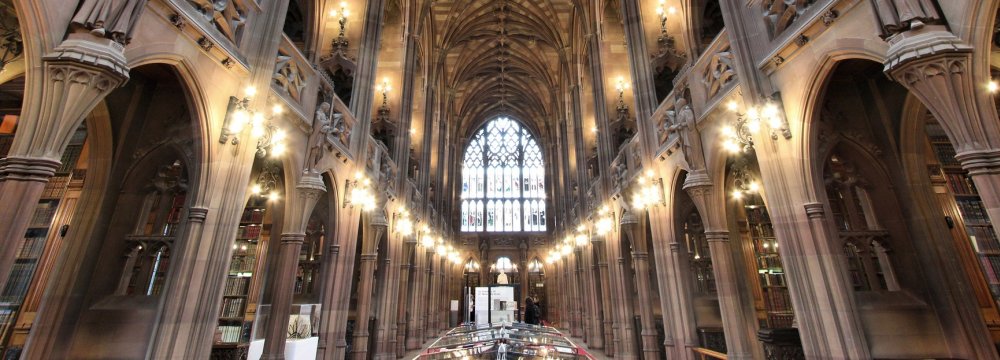 John Rylands Library in central Manchester