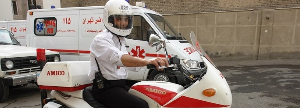 EMS Gets 200 Motorcycle Ambulances 