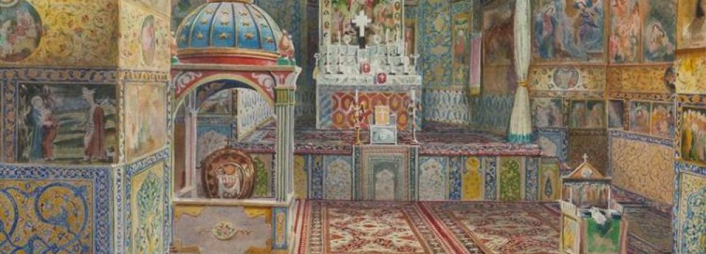 Works of Iranian-Armenian  Watercolor Painters on Display