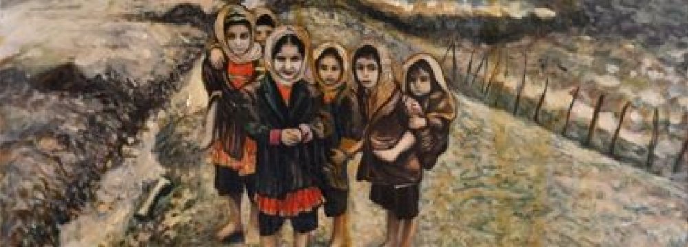 Figurative Paintings Influenced by Qajar Style