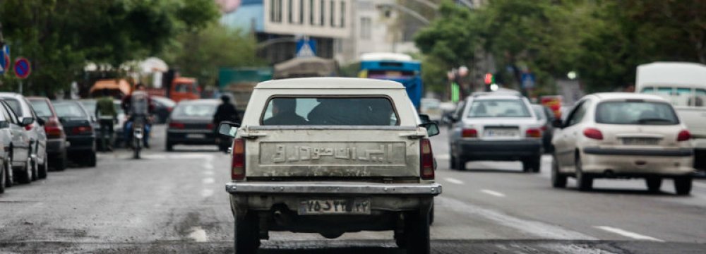 More than 3 million vehicles, many of which are substandard, ply the streets of Tehran.
