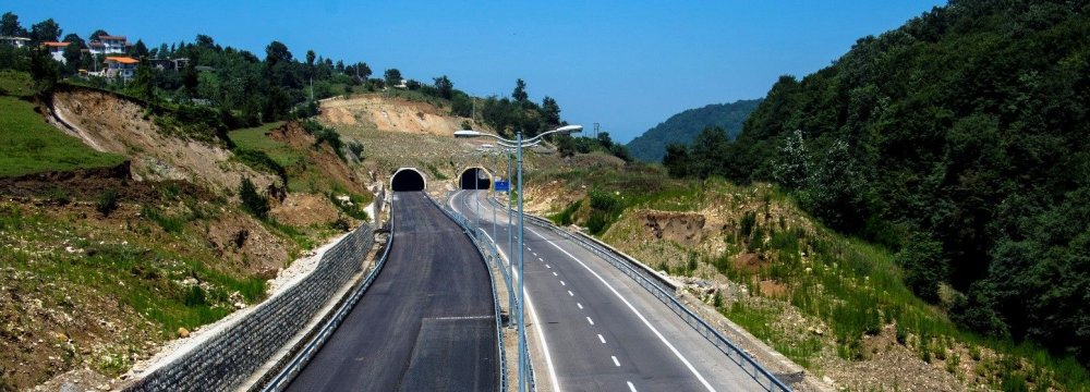 The Roudehen-Sari Highway is part of a large-scale plan to expand roads leading to the northern regions. 