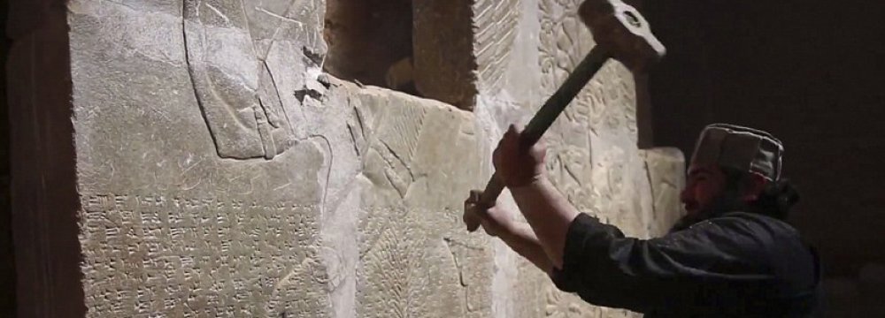 In spring of 2015, IS terrorists systematically destroyed Nimrud.