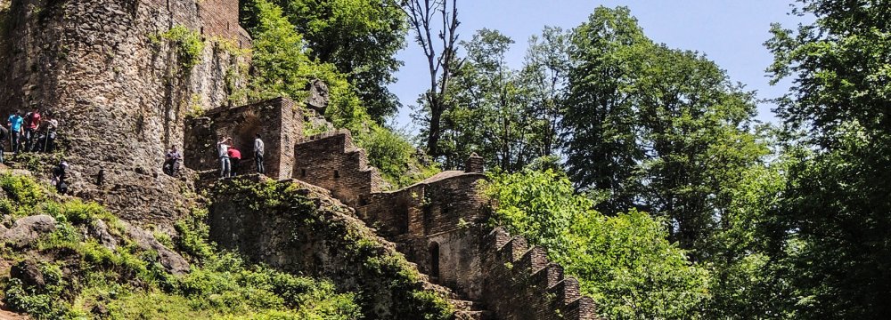 Restoration of Roudkhan Towers Progressing Well