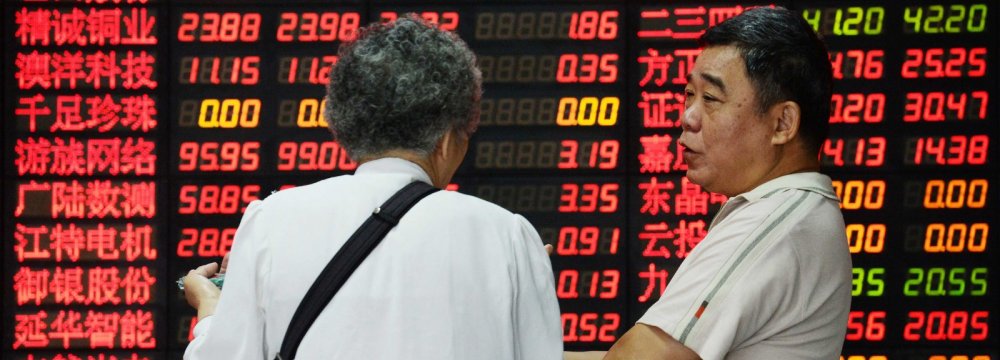 Global markets fell Monday as weaker-than-expected Asian economic surveys ratcheted up worries over the potential impact of higher tariffs.