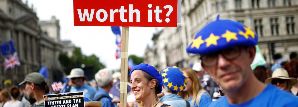 The survey found that 51% of voters expect British economy to be worse off as a result of Brexit, up from 39% in June 2016.