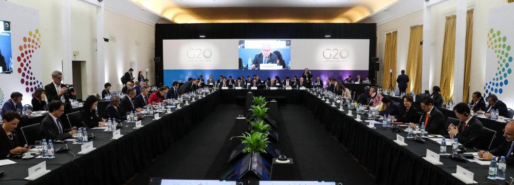 After the meeting in Argentina, trade ministers from the Group of 20 countries said they would seek to keep markets open.