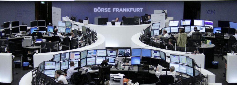 In Europe, the Stoxx 600 index edged 0.103% higher by mid-day in Frankfurt, with similar percentage gains for benchmarks around the region.